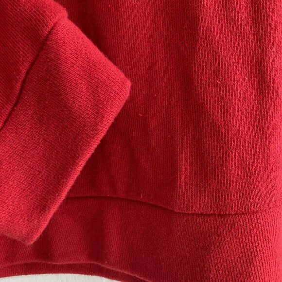 The Limited Women’s Knit Top Red Long Sleeve Sweater Grommet Lace Sz Large - Picture 6 of 10